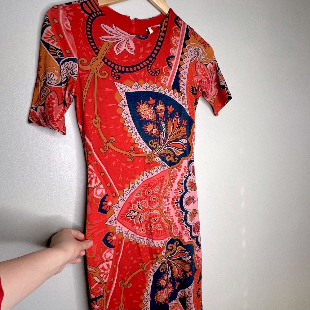 Farm Rio Giannina Knit Midi Dress by Anthropology Size XS - Picture 6 of 12